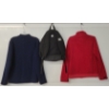 Image 3 : LOT OF 3 - LIFETIME SHUKU WOOL & WESC RED CORDUROY JACKETS W/ BACKPACK