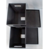 Image 3 : LOT OF 4 - LEATHER STORAGE BOXES
