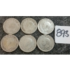 Image 2 : LOT OF 6 - 1938-1939 CDN 25 CENT COINS