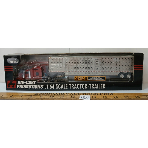 DIECAST METAL 'VERNLA LIVESTOCK' TRACTOR-TRAILER MODEL