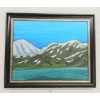 Image 1 : MOUNTAIN SCENE BY UNKNOWN ARTIST - FRAMED OIL ON CANVAS