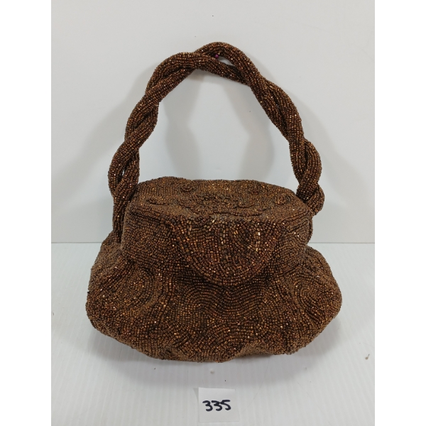 UNMARKED BEADED HANDBAG
