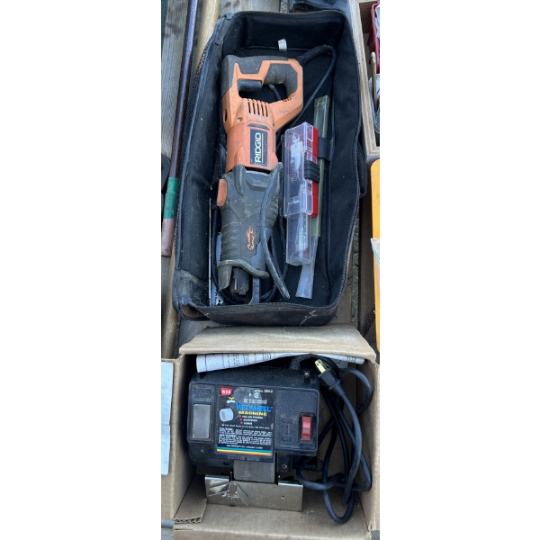 LOT OF 2 - RIDGID SAWZALL & WET WHEEL