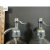 Image 2 : LOT OF 2 - KAY BEVERAGES & VAPOR CITY BOTTLING - CLEAR ACID-ETCHED - SELTZER BOTTLES