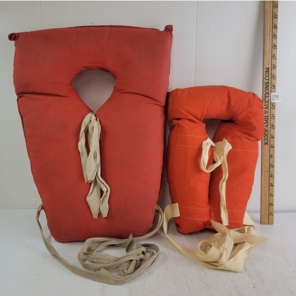 LOT OF 2 - KEEP-A-FLOAT & BOB-A-LONG LIFE JACKETS