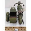 Image 3 : TOY WAGON U.S. ARMY METAL MOTORBIKE W/ SIDE CAR
