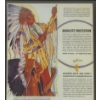 Image 5 : LOT OF 3 - FRAMED RED INDIAN MARATHON "BLUE" PAPER ADVERTISEMENTS