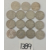 Image 1 : LOT OF 15 - 1943-1968 CDN SILVER DIMES
