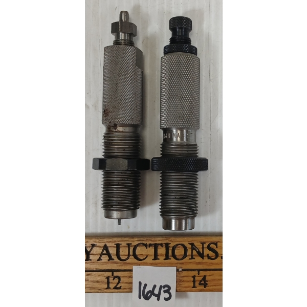LOT OF 2 - REDDING & HORNADY .375 H&H MAG DIES