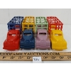 Image 2 : LOT OF 4 - PLASTIC BUBBLE GUM TRUCKS
