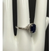 Image 2 : 10KT SOLID GOLD RING W/ DIFFUSION GENUINE SAPPHIRE
