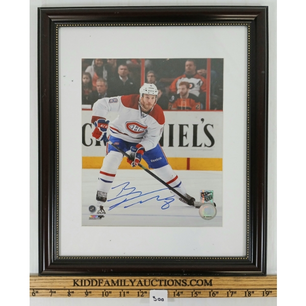 BRANDON PURST - MONTREAL CANADIENS AUTOGRAPHED PHOTO - FRAMED