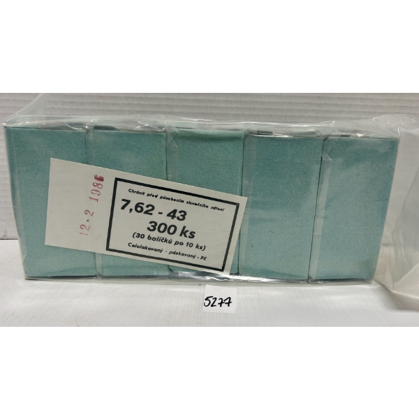 AMMO: 300X 7.62X39 MM MILITARY FMJ - SEALED