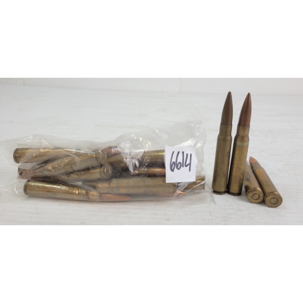 AMMO / BRASS: 17X W.R.A. 7.92CAL - 1X BRASS