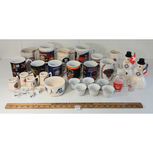 JOB LOT - ASSORTED SPORTS GLASSWARE