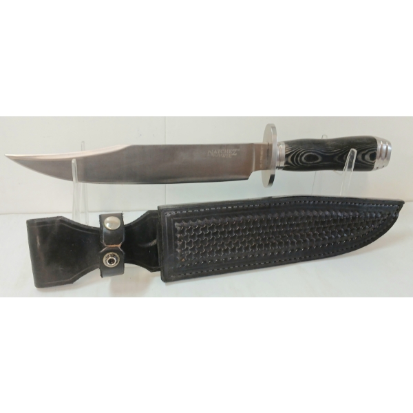 COLD STEEL NATCHEZ BOWIE KNIFE W/ LEATHER SHEATH
