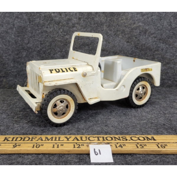 TONKA PRESSED STEEL & PLASTIC POLICE JEEP