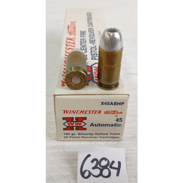 AMMO: 20X WINCHESTER .45AUTO - 185GR
