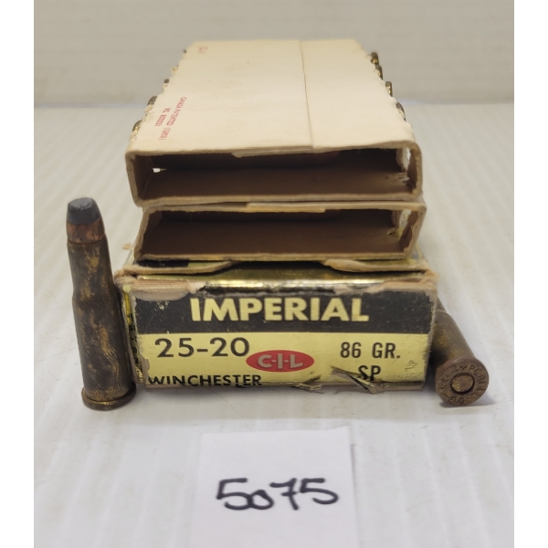 AMMO: 20X IMPERIAL .25-20 WIN - 86GR - SP