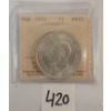 Image 3 : 1939 CDN SILVER DOLLAR - ICCS GRADED