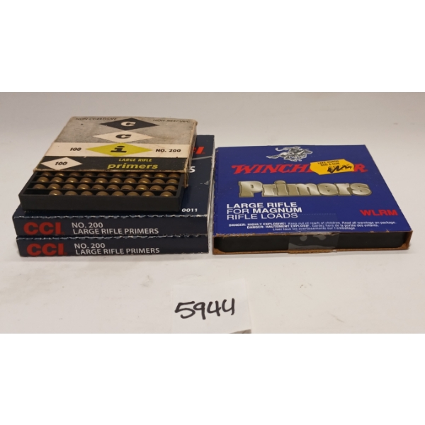 PRIMERS: 289X CCI & WINCHESTER NO. 200 & WLRM PRIMERS