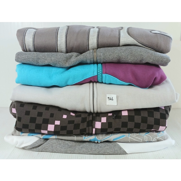 LOT OF 7 - MEN'S SWEATSHIRTS & HOODIES - MFG RAGWEAR, SPLIT, MINIMUM, ETC