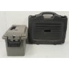 Image 4 : LOT OF 2 - HARD HANDGUN CASE & AMMO CAN