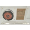 Image 2 : 1958 NHL MONTREAL CANADIENS MARCEL BONIN HOCKEY CARD & PUCK W/ PLAQUE - SIGNED