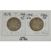 Image 1 : LOT OF 2 - 1918 & 1919 CDN 50 CENT PCS