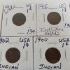 Image 3 : LOT OF 11 - U.S. INDIAN HEAD PENNIES - INCL 1880, 1884 & 1897 ETC
