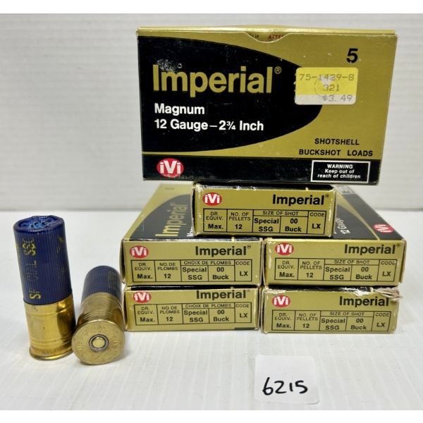 AMMO: 30X IVI 12 GA 2 3/4 IN NO 00 BUCK