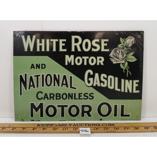 WHITE ROSE MOTOR GASOLINE SST SIGN