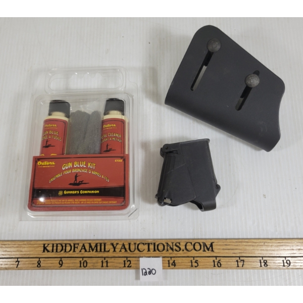LOT OF 3 - COMPOSITE HOLSTERS & OUTERS GUN BLUE KIT
