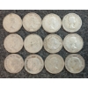 Image 2 : LOT OF 12 - 1941-1968 CDN 10 CENT COINS