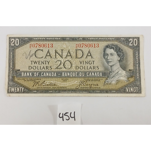 1954 CDN $20 BANKNOTE