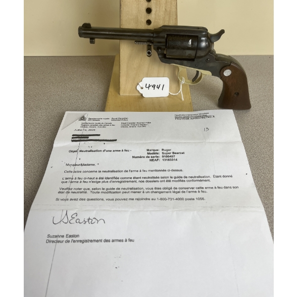 RUGER SUPER BEAR CAT IN .22 - DEACTIVATED 