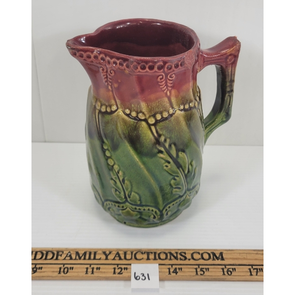 MULTI-TONED POTTERY PITCHER