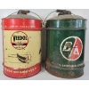 Image 2 :  LOT OF 2 - B/A & VEEDOL MOTOR OIL CANS - 5 GAL