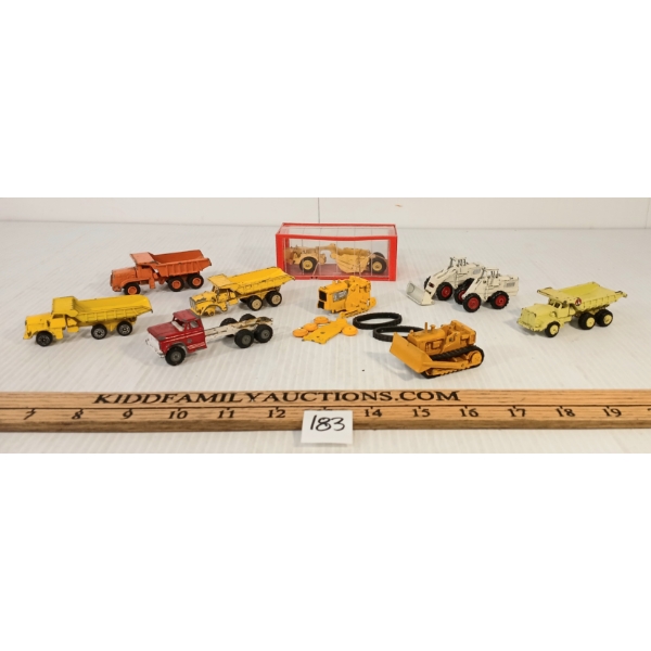 LOT OF 10 - DIECAST CONSTRUCTION MODELS - INCL DINKY & ERTL