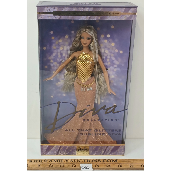 BARBIE 2002 ALL THAT GLITTERS DIVA COLLECTIBLE DOLL