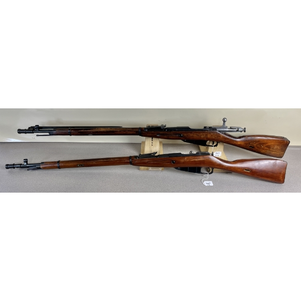 LOT OF 2 - IZZY MOSIN NAGANT IN 7.62 X 54R - ALMOST CONSECUTIVE 