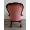 Image 6 : SUEDE BUTTON BACKED GRANDMOTHER CHAIR