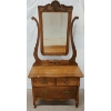 Image 1 : OAK DRESSER W/ HARP SWIVEL MIRROR