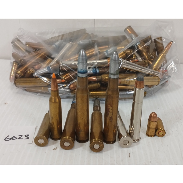 AMMO: QTY OF MISC RNDS - INCL .30-06 SPRG, .270 WIN, ETC - 5LBS