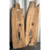 Image 2 : LOT OF 2 - OLIVE WOOD - MILLED LIVE EDGE SLABS - 1 X  4 1/2  X 15 INCH