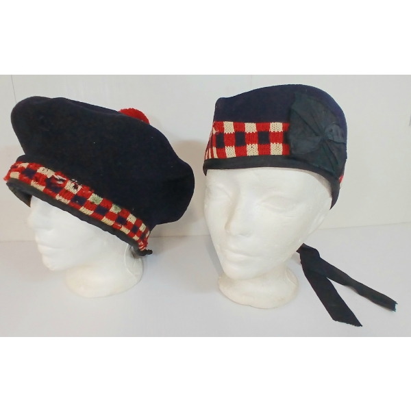 LOT OF 2 - WWI BERET & WWII WEDGE CAP