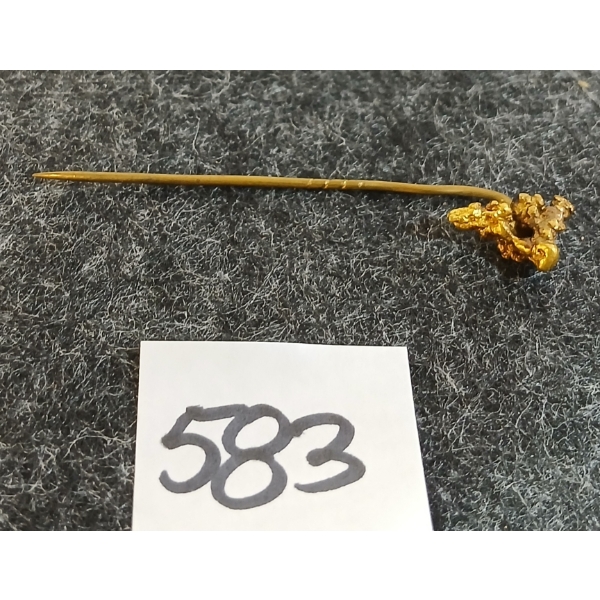 VICTORIAN GOLD NUGGET STICK PIN