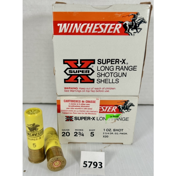 AMMO: 50X WINCHESTER 20 GA 2-3/4 IN - #5