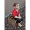 Image 2 : LITTLE BOY FISHING - CONCRETE STATUE
