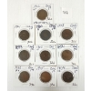 LOT OF 10 - 1893 - 1906 CDN 1 CENT COINS 